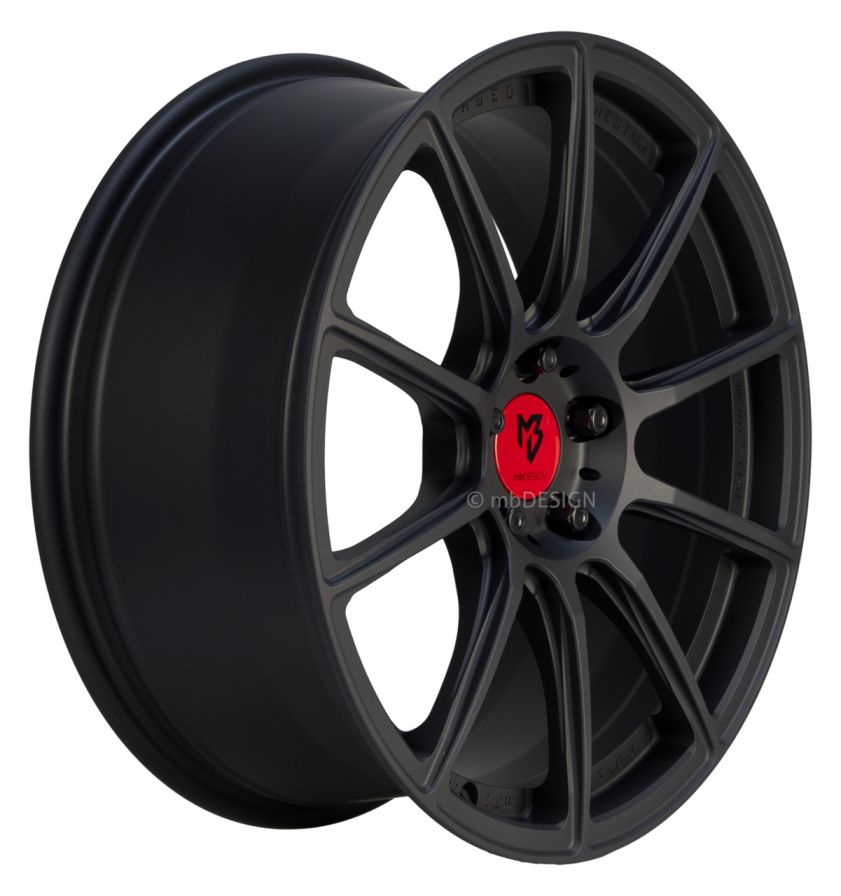 mbDESIGN<br>MF1 - Schwarz stumpfmatt (19x8)